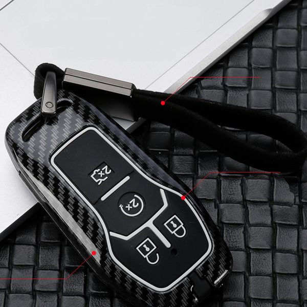 

2019 new zinc alloy+silica gel car key case full cover for fusion mondeo f-150 explorer edge 2015 2016 2017 2018 fob shell