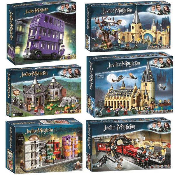 

Харри фильм Школа Чародейства и Волшебство Castle Building Block Совместимый Legoed 75945 75946 75957 75958 75965 Подарков
