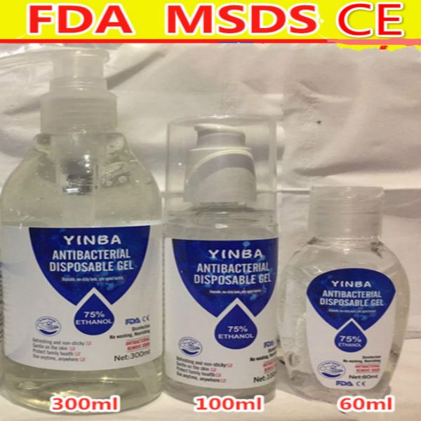 

портативный одноразовый дезинфицирующее средство для рук 300 мл 100 мл 60 мл стерилизация золотистый стафилококк e. coli мыло для рук спирт