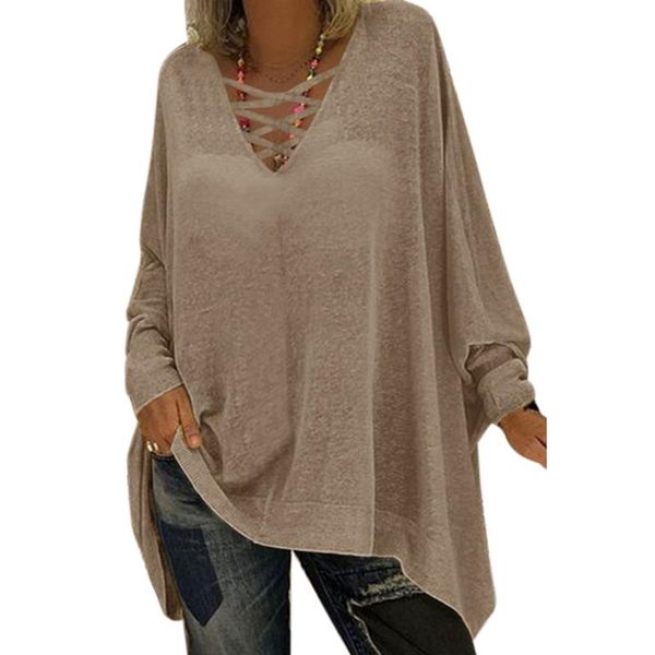 

batwing рукавом нерегулярные свободного покроя ежедневно пересекают спереди осень женщины рубашка сплошной вечеринка весна пляжная мода своб, White