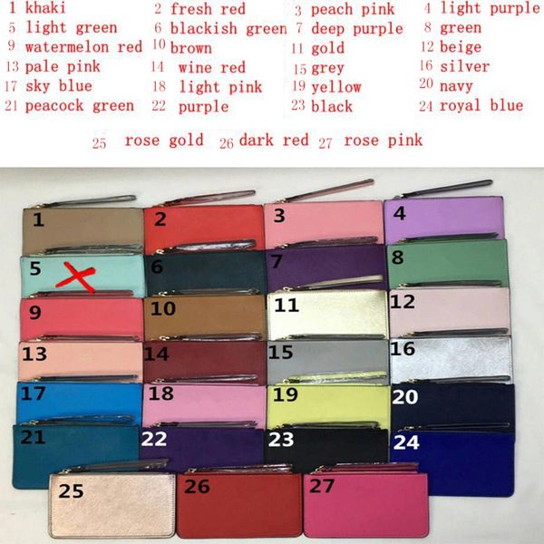 

5pcs brand designer new pu wallets wristlet women purses holders clutch bags, Brown;gray