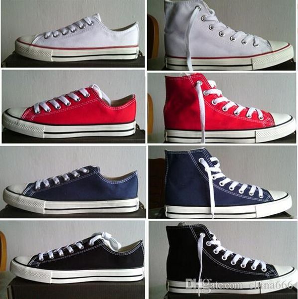 

обувь совершенно новый унисекс низкий стиль взрослых женщин мужские парусиновые туфли зашнурованные повседневная обувь кроссовки 13 цветов п, Black