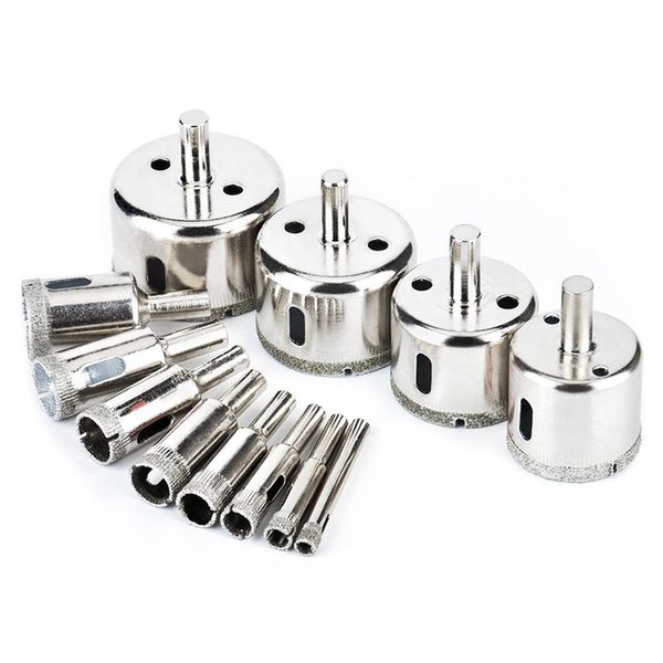 

12 pcs diamond drill bit, tile hole saw coated core remover tool for glass,granite,ceramic and porcelain