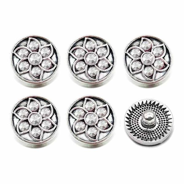 

luwellever 031 crystal 3d 12mm metal snap button for bracelet necklace interchangeable jewelry women accessorie findings