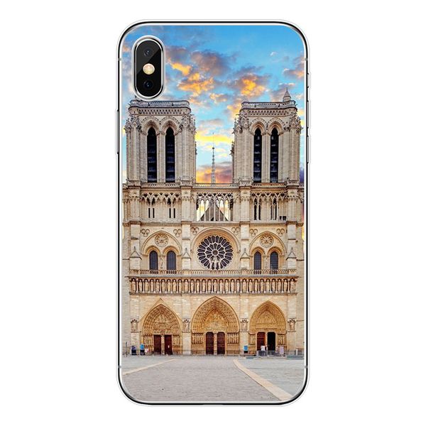 

for iphone x 4 4s 5 5s 5c se 6 6s 7 8 plus cathédrale notre dame de paris soft case