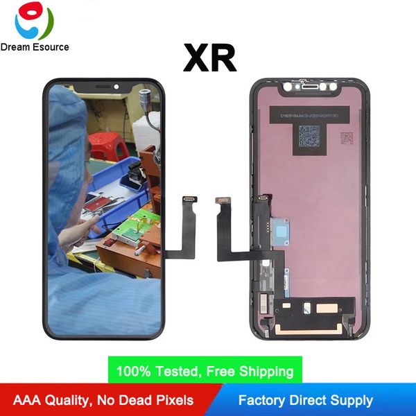 

oem repair parts of original fog assembled iphone xr lcd screen display with nice touch brand new & dhl shipping
