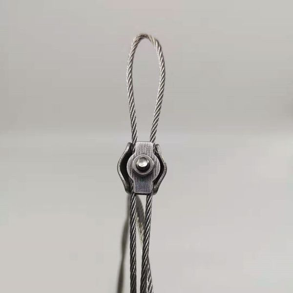 

10 pcs 4mm simplex clamp wire rope clips fixing for cable m4