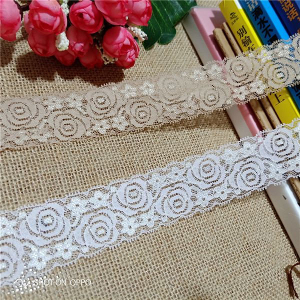 

бесплатная доставка 5-10см ширина ручной работы чистая цветка вышивки кружевной отделкой тюль свадебные одежды ivory diy craft lace ткани ши, Black