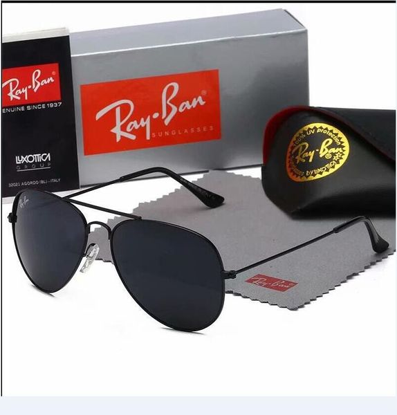 

2020 aviator ray ban sunglasses vintage pilot band uv400 protection mens womens men women ben wayfarer sun glasses with box 3025