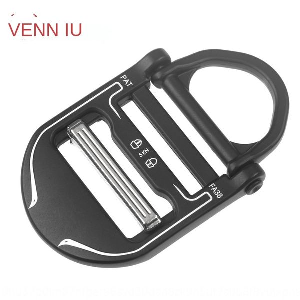 

gyuvx 38mm pull ring outdoor sports tactical belt adjusting buckle zinc alloy with pull ring multi-function character buckle ou, Slivery;black
