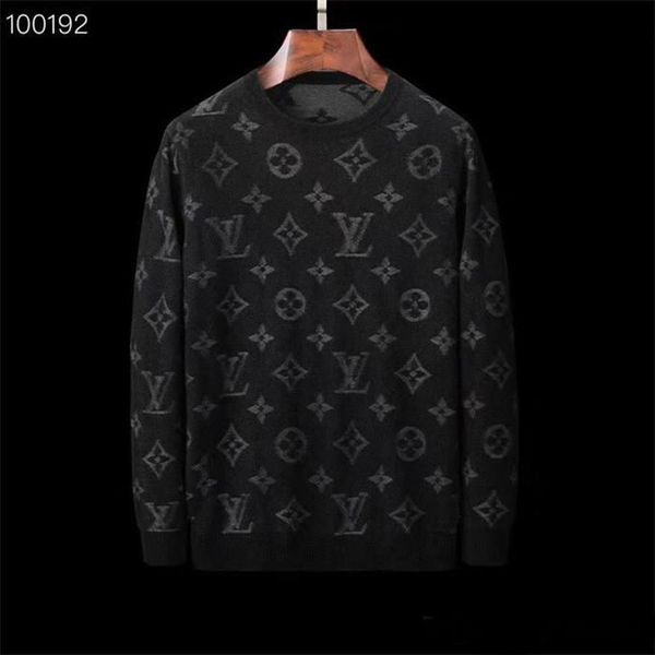 

2020 new men's sweater pullover men's brand luxury hoodie long-sleeved luxury sweatshirt letters embroidery sweater winter clothin, White;black