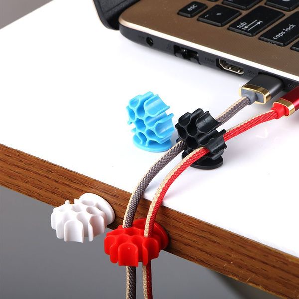 

Кабельный органайзер USB Cable Winder Management Clips Держатель кабеля 3M Клей для зарядки Шнур