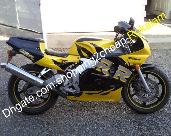 Для Honda Shell Parts CBR250R CBR250 MC22 CBR 250 RR 250R 250RR Комплект обтекателя Yellow Black 1990 1991 1992 1993 1994 (литье под давлением)