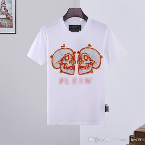

mens designer t shirts mens skull t-shirt printing t shirt tees running shoes phillip plain phillip plain pp yy30, Black;brown