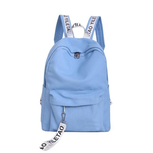 

fashion canvas backpack women children schoolbag back pack leisure korean ladies knapsack travel bags for school girls o