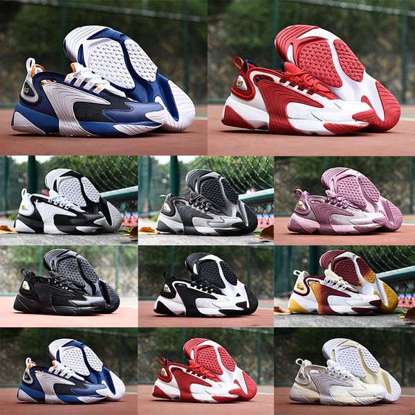 

2019 Men Women Casual Dad Shoes Triple Black M2k Zoom 2K Creamy White Race Red Royal Blue Designer Sports Sneakers Mens Trainer Size 36-45