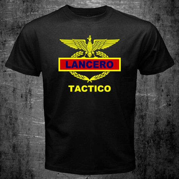 

2020 fashion rare lancero colombian army school contraguerrillas war train t-shirt tees, White;black