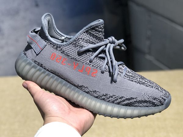 

2020 new v2 mens running shoes zebra cream white static kanye west blue tint butter women sport athletics sneakers trainers shoes, Black