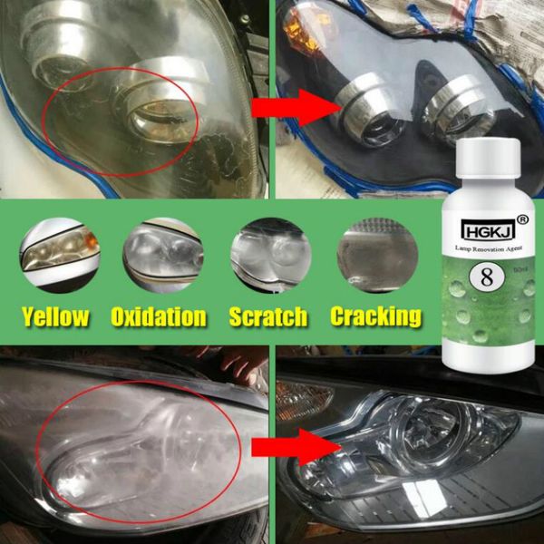 

car styling car paint care lens restoration kit headlight agent brightening headlight repair 20ml/50ml lamp renovation agent