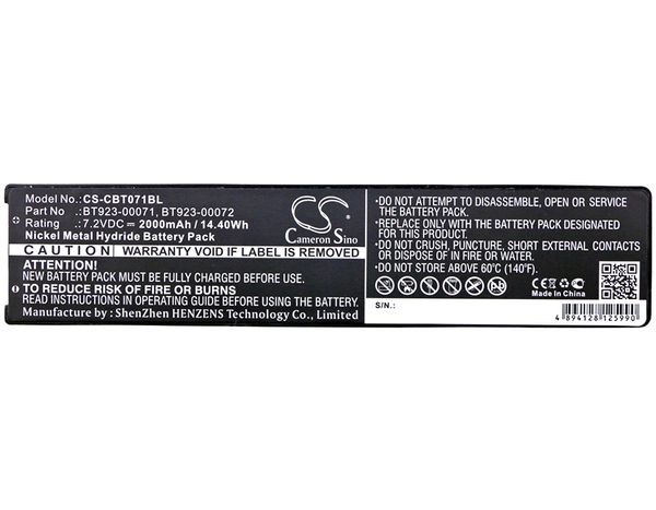 

cameron sino 2000mah battery bt923-00071, bt923-00072 for cattron theimeg handy, tc100