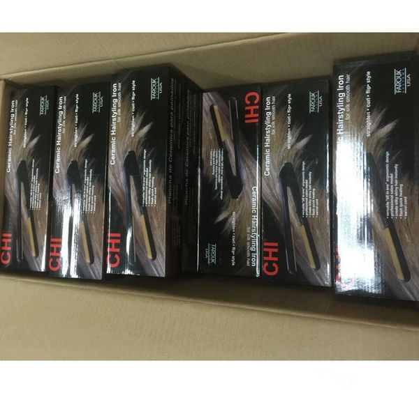 

in stock hair straightener pro 1" ceramic ionic tourmaline flat iron hair straightener with retail box