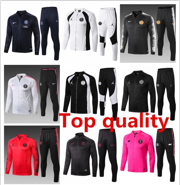 

2019-20 psg mens jacket verratti silva long sleeve tracksuits soccer jersey mbappe paris winter coat alves cavani training shirt survetement, Gray;blue