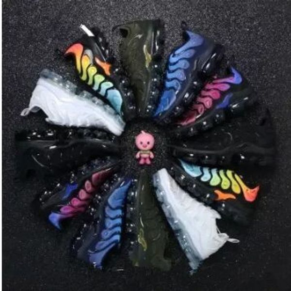 

2019 tn plus men outdoor running shoes triple black white sunset p blue wolf grey usa designer shoes sport sneakers trainers 36-45