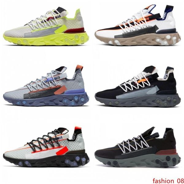 

black anthracite react lw wr mid ispa men women running shoes ghost aqua wolf grey platinum volt summit white mens trainer sports sneakers
