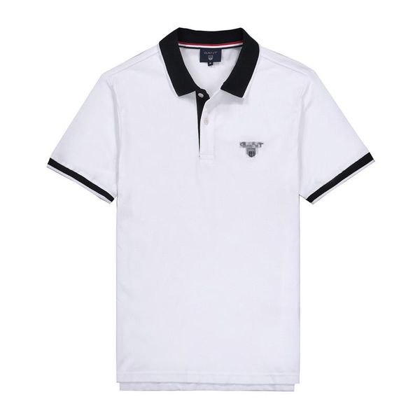 

2020 designer mens shirts summer brand shirt mens fashion luxury t-shirts business short sleeve designer tees 2020761k, White