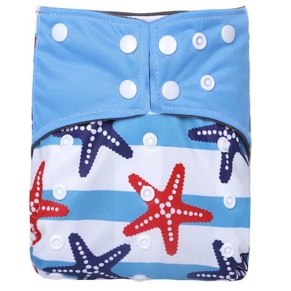 

simfamily] 1pc reusable diaper waterproof bamboo charcoal cloth diaper double gussets color