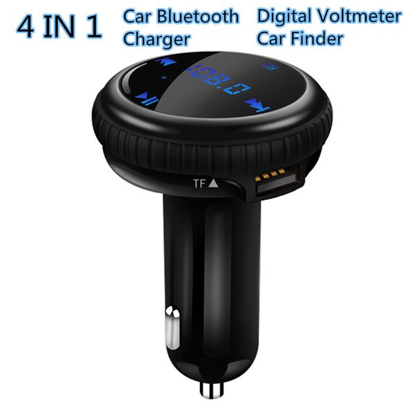 

app car gps finder locator car mp3 player fm transmitter wireless bluetooth kit modulator 2.1a dual usb charger