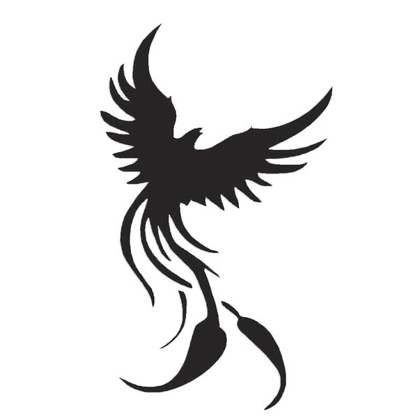 

15*9cm fashion personality creativity classic attractive phoenix bird art decal sticker beautiful car sticker