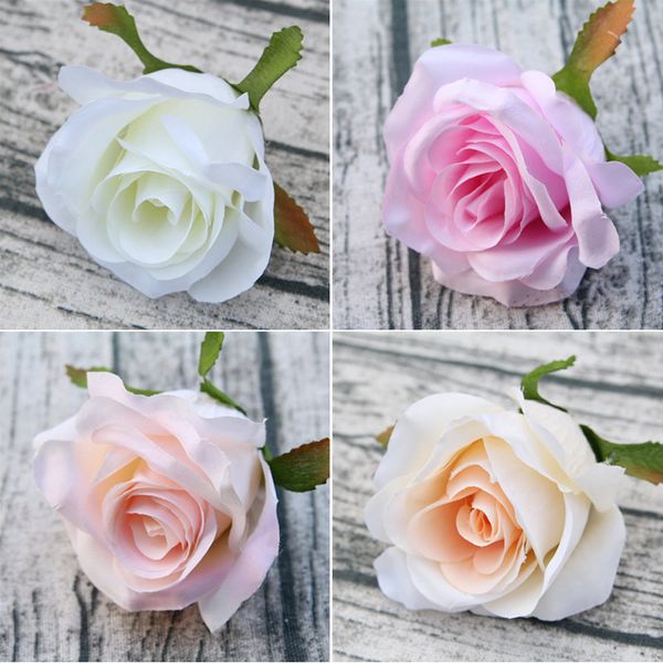 

10pcs artificial flower 9cm rose heads party wall decor wedding arch diy decoration supplies silk rose scrapbooking craft wreath