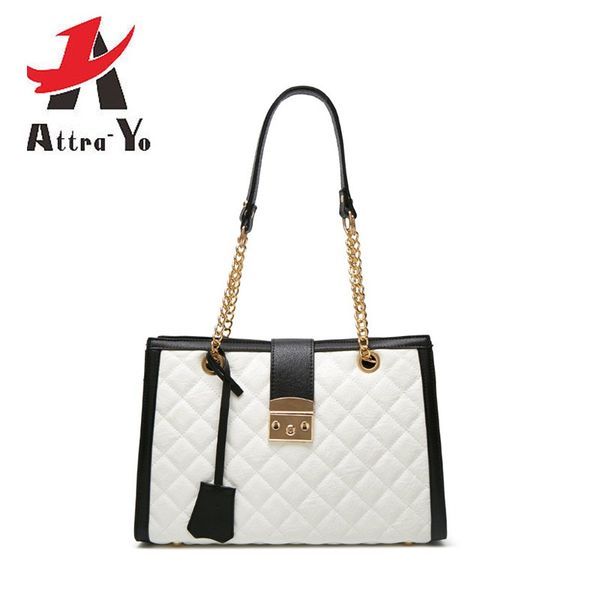 

attra-yo new lingtuo super-large bag euro-american fashion popular bag small fragrance single shoulder slant chain women's