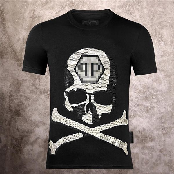 

2020ss весной и летом новый высококачественный хлопок печати короткий рукав вокруг шеи панель t-shirt м-xxxl цвет: от черного белых футболок, Black;brown