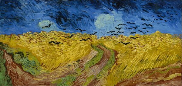 

vincent van gogh wheatfield with crows wall art home decor handpainted &hd print oil painting on canvas wall art canvas pictures 190917