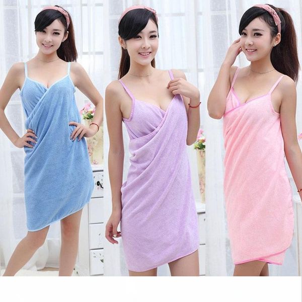 

2020 women wearable bath beach towel 140*70cm microfiber fashion lady girls fast drying bath towel skirt