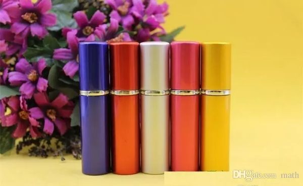 

Dhl perfume bottle 5ml aluminium anodized compact perfume after have atomi er atomizer fragrance gla cent bottle mixed color