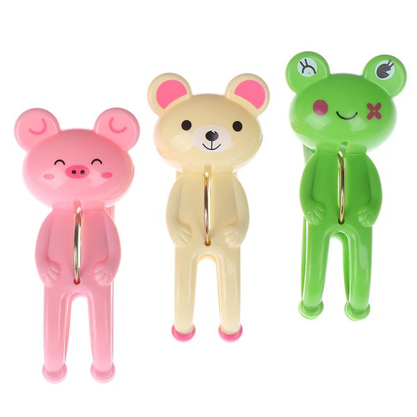 

2pcs creative clothes pegs cute frog bear laundry hanging clothes pins beach towel clips quilt clamp household clothespins