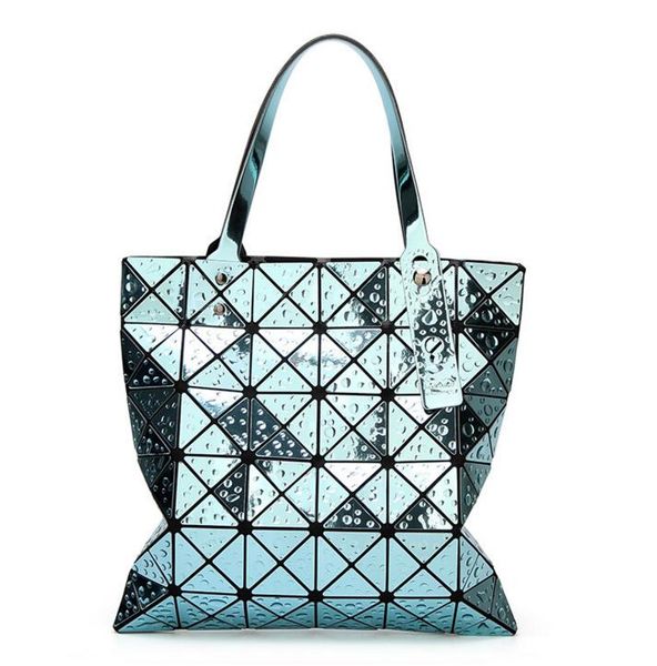 

2018 japan bao 6*6 bag women's geometric handbag fashion drops of water style prism basic totes bao hologram cube shoulder bags