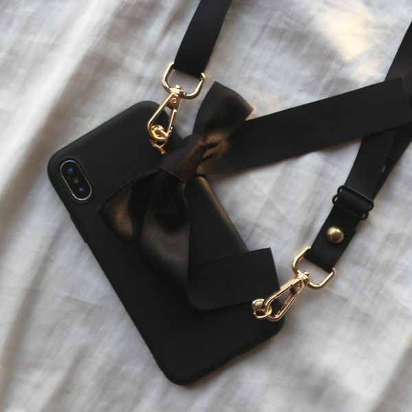 

new b19 silver hardware cross body phone case for p30 with long strap