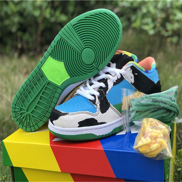 

2020 new released sb dunk low pro qs chunky dunky white black blue skateboard shoes with original box size eu36-45, White;red