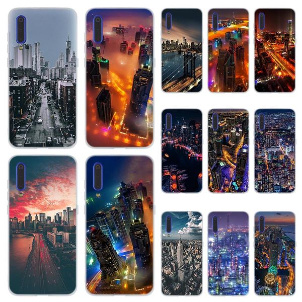 

fashion soft tpu phone case cover for coque xiaomi redmi 4x 4a 6a 7a y3 k20 5 plus note 8 7 6 5 pro city landscape