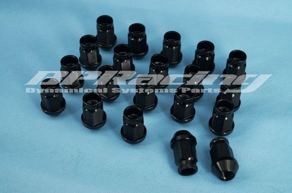 

20pcs jdm m12 x 1.25 racing lug wheel nuts screw for black