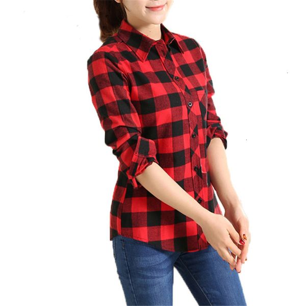 

ladies designer womens blouses 2019 new cotton checkered plaid shirt cage female casual slim women shirt office 100% cotton ct225, White
