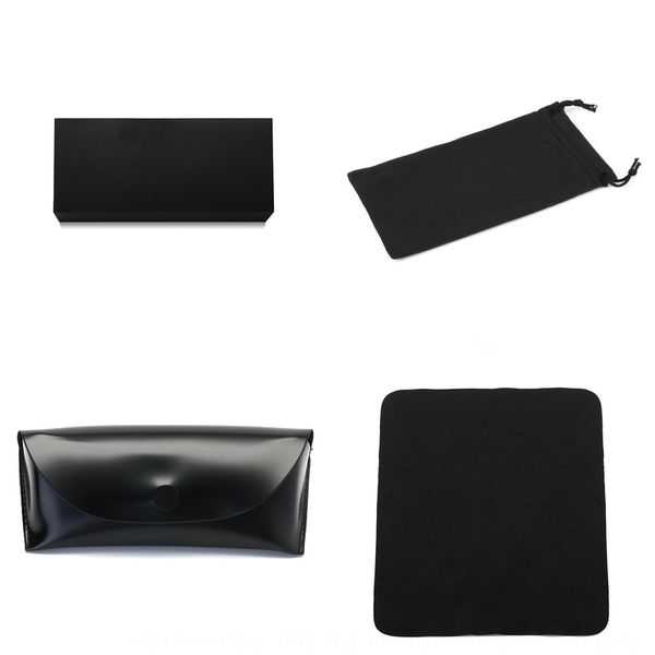 

packaging four-piece set paper leather box mirror glasses case four-piece lens case cloth mirror bag sunglasses box