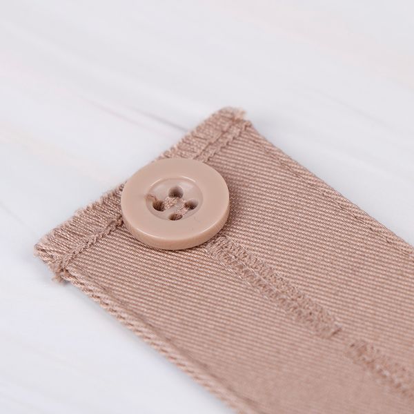 

2019 button extender pants pregnancy waist extender waist extend pant obese pregnant belt extension adjustment elastic buckle, White