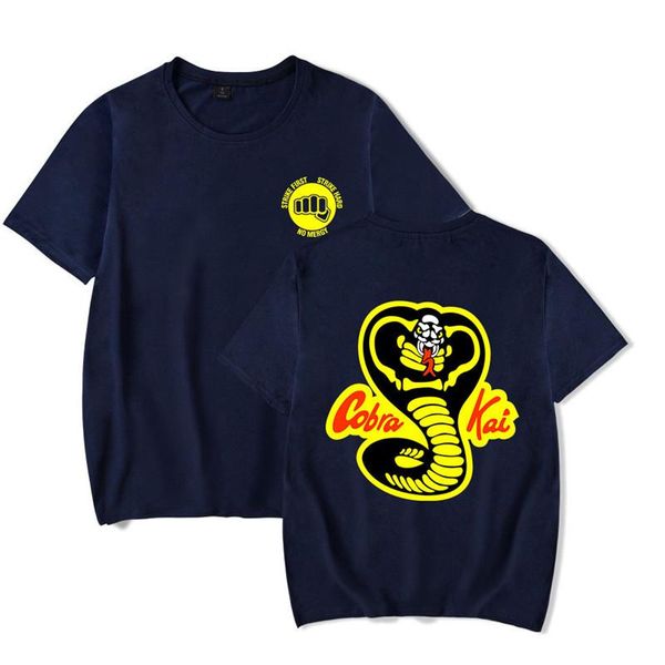 

cobra kai 3d печати mens лета tshirts шеи экипажа с коротким рукавом пара одежда мода повседневная одежда мужской, White;black