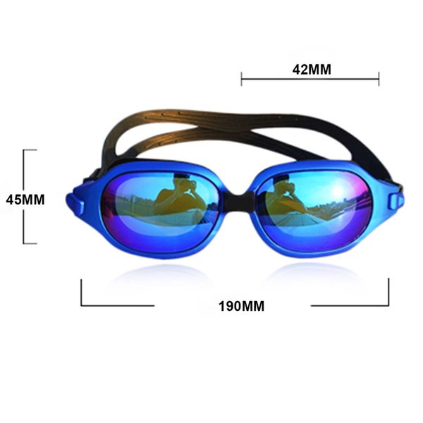 

water sportswear accessories swimming goggles eyewear women men high definition waterproof anti-fog electroplated lens glasses