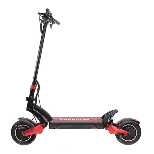 Scooter elettrico a doppio motore da 10 pollici per skateboard ad alta velocità 52V 2000W e-scooter 65 km / h doppio scooter fuoristrada ad alta velocità Macury Speedual